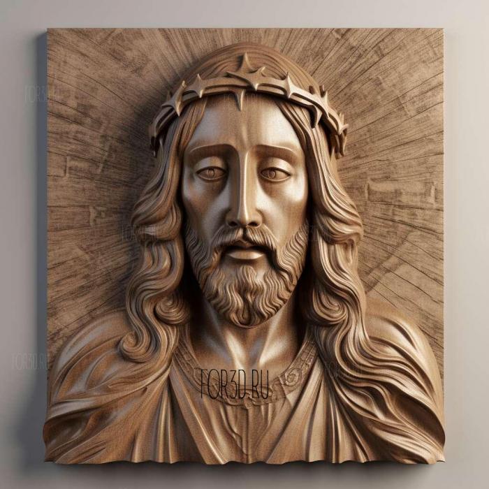 Jesus Christ ure 1 stl model for CNC