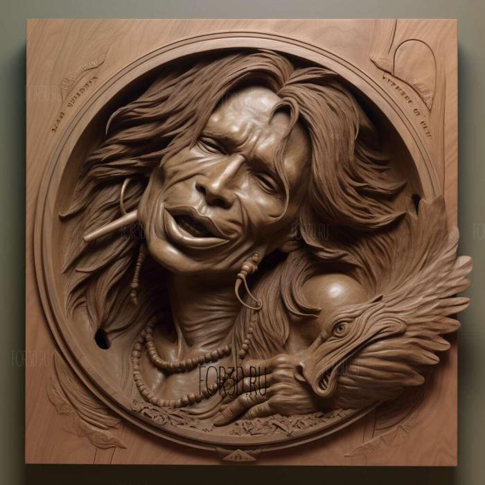 steven tyler Aerosmith 2 stl model for CNC