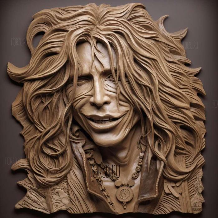 steven tyler Aerosmith 4 stl model for CNC