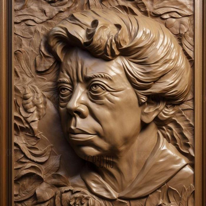 Eleanor Roosevelt USFirLady 1 stl model for CNC