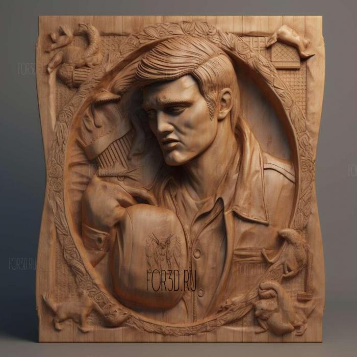 Elvis Aaron Presley 1 stl model for CNC