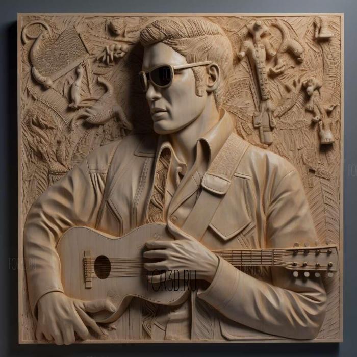 Elvis Aaron Presley 2 stl model for CNC