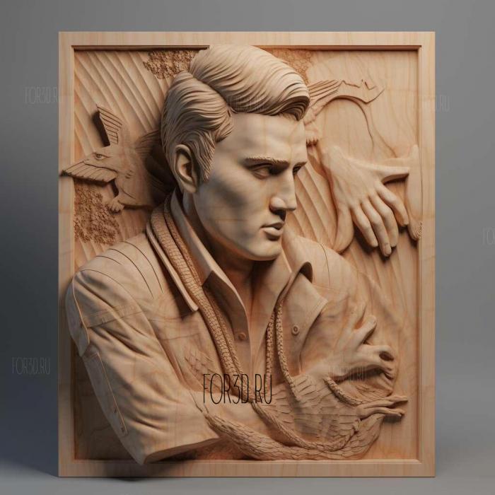 Elvis Aaron Presley 3 stl model for CNC