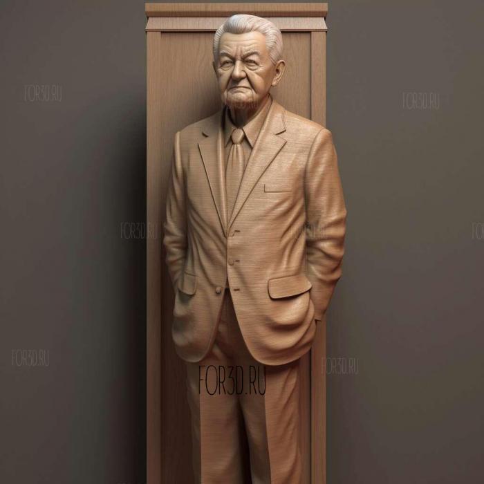 JOE CRAFTON SENIOR LIFE SIZE STATUE 2 stl model for CNC