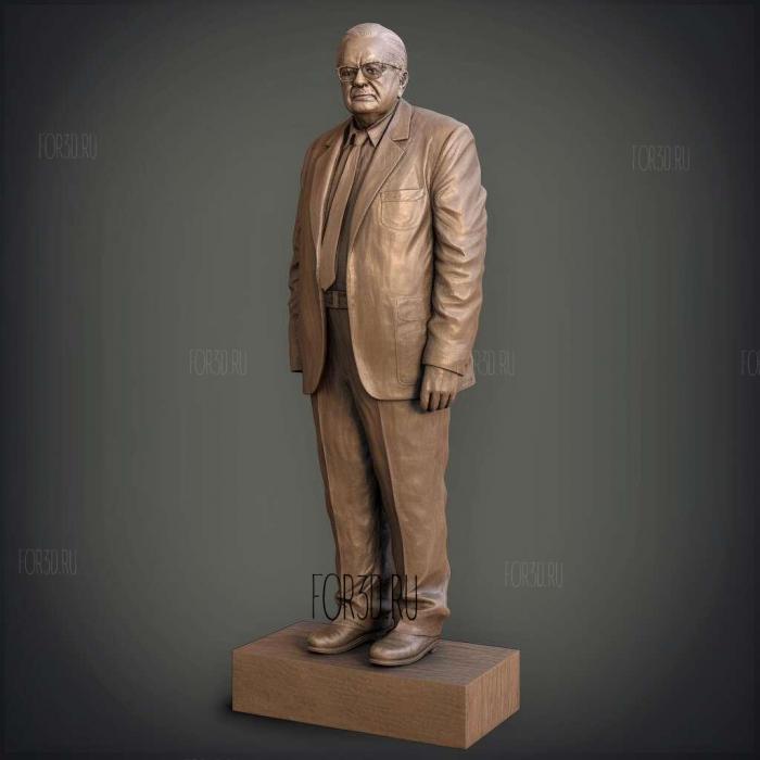 JOE CRAFTON SENIOR LIFE SIZE STATUE 4 stl model for CNC