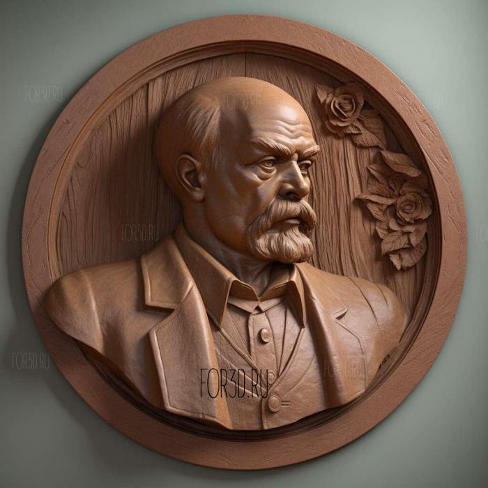 Vladimir Ilyich Lenin founder of the Soviet Union 3 stl model for CNC