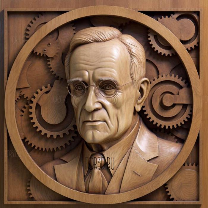 Alexander Fleming bacteriologist 3 stl model for CNC