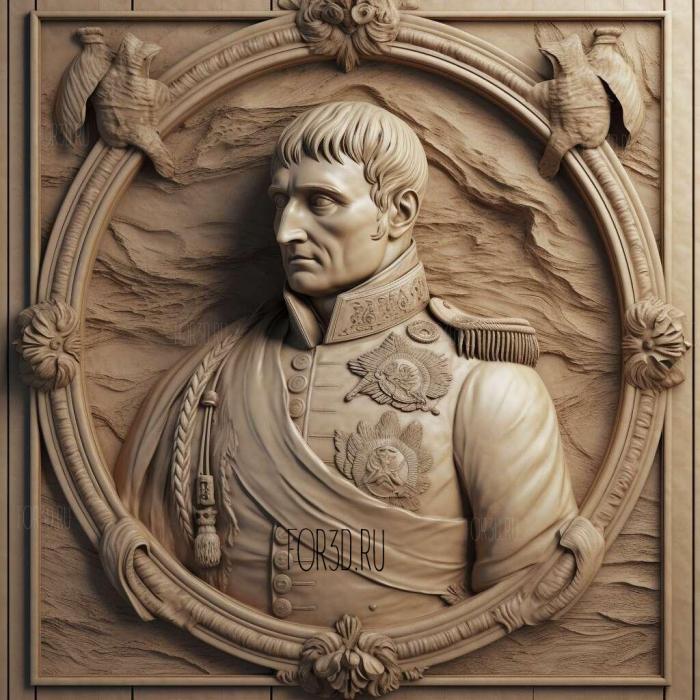 Napoleon Bonaparte 1 stl model for CNC