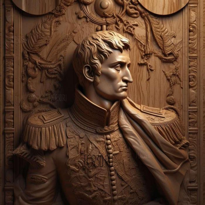 Napoleon Bonaparte 2 stl model for CNC