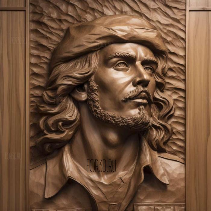 Che Guevara guerrilla leader 3 3d stl модель для ЧПУ