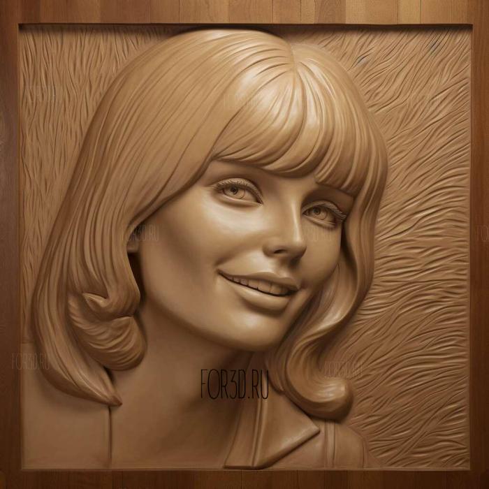 Olivia Newton John 3 stl model for CNC