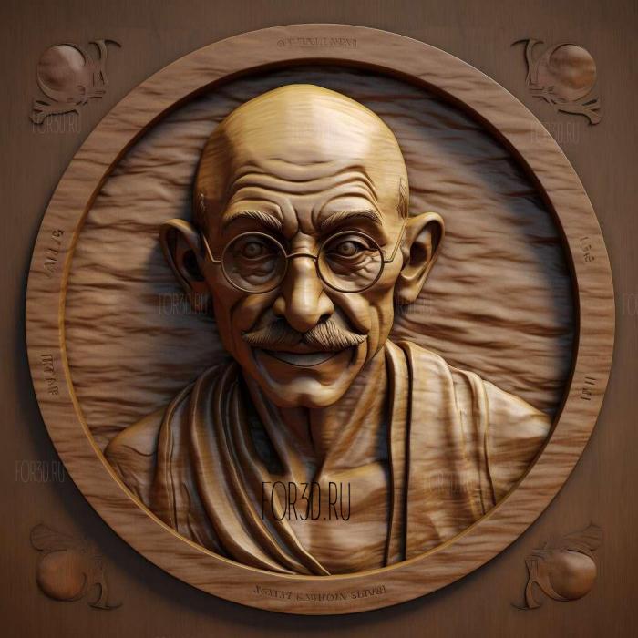 Gandhi by Wagh ors 4 1 3d stl модель для ЧПУ