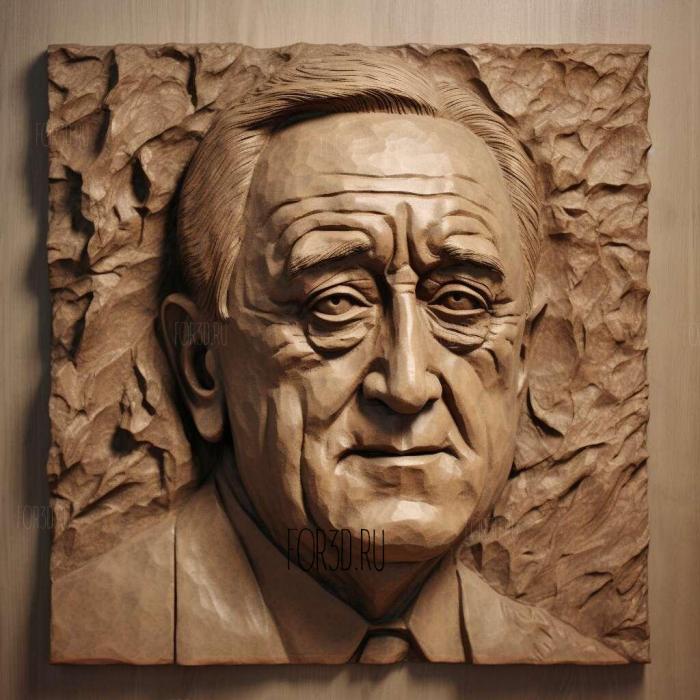 Franklin Delano Roosevelt 1 stl model for CNC