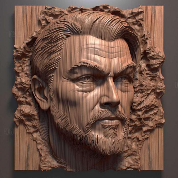 Leonardo DiCaprio 1 stl model for CNC