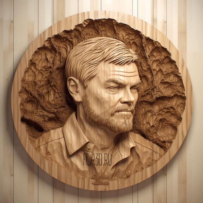 Leonardo DiCaprio 3 stl model for CNC