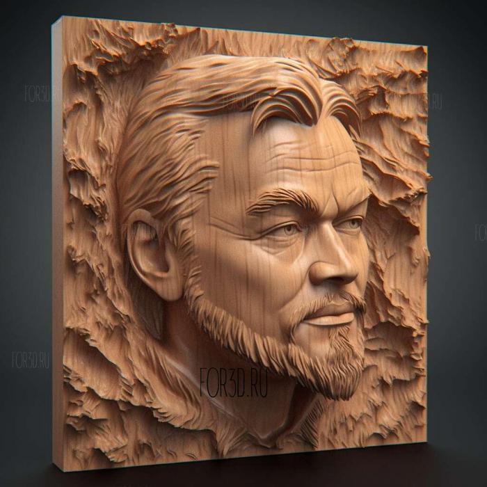 Leonardo DiCaprio 4 stl model for CNC