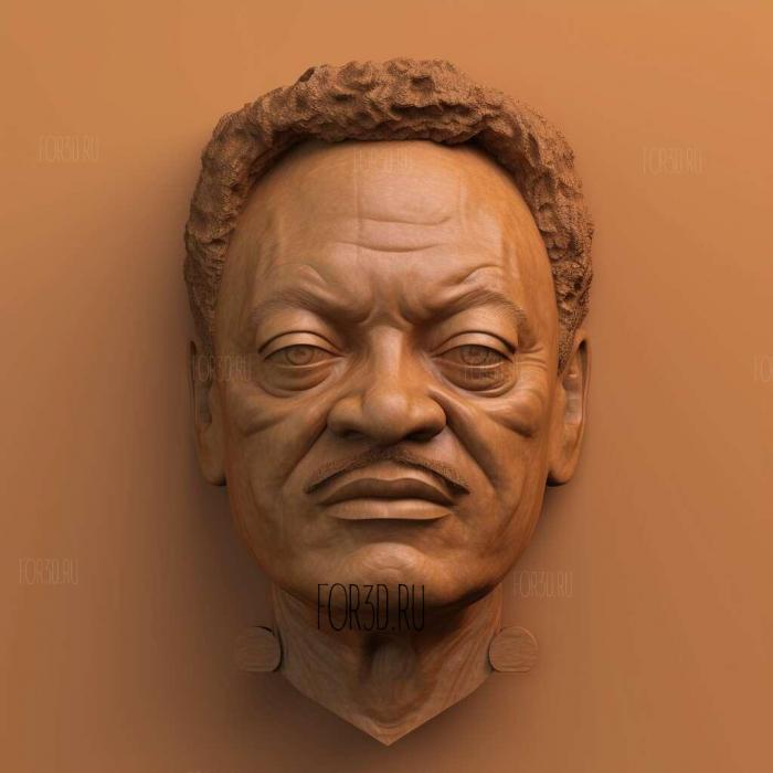 Rev Jesse Jackson 4 stl model for CNC