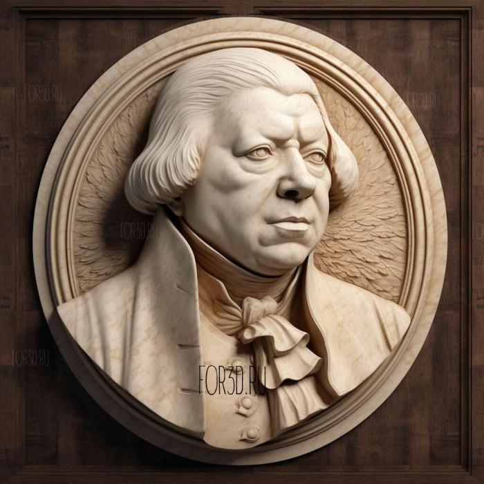 Richard Arkwright 2 stl model for CNC