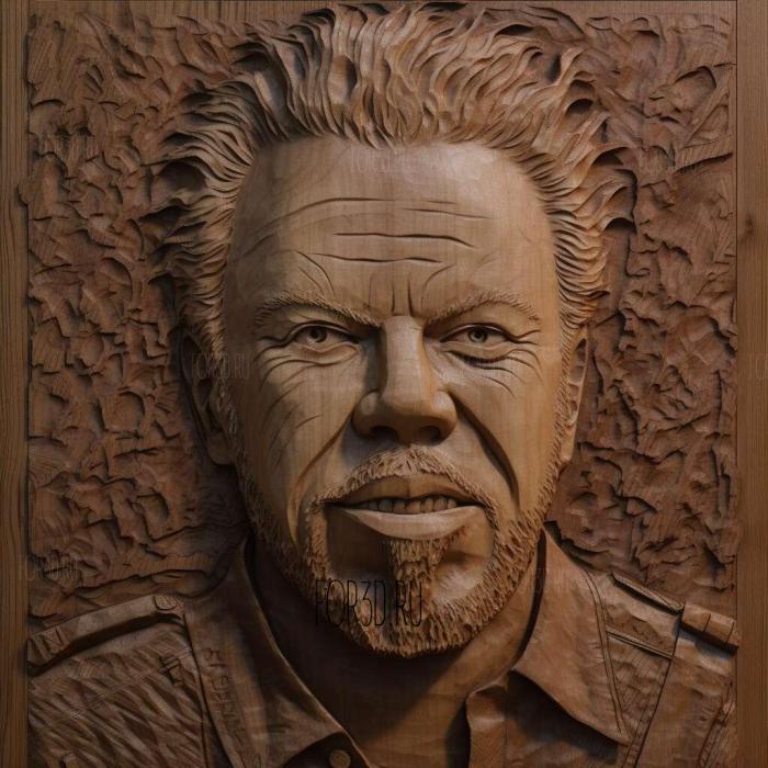 James Hetfield Metallica 4 stl model for CNC