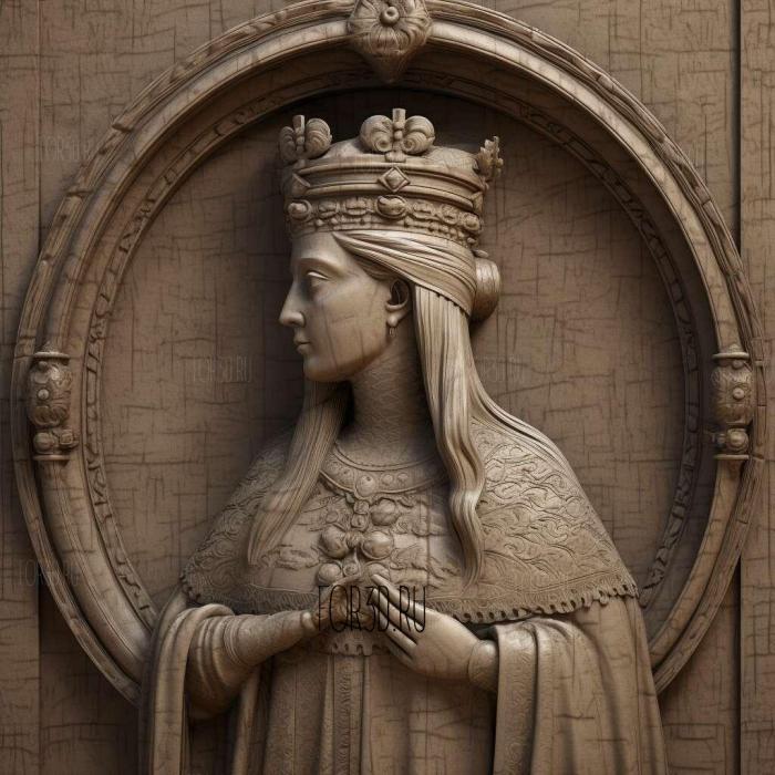 Isabella I Queen of Castile 2 stl model for CNC