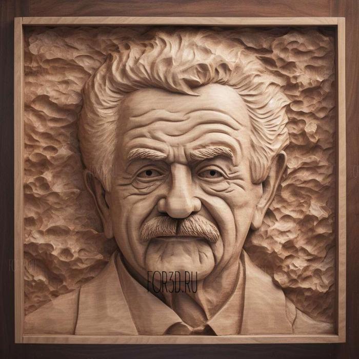 Georges Brassens 1 stl model for CNC