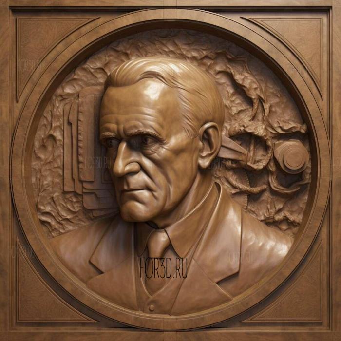 Alexander Fleming 1 stl model for CNC