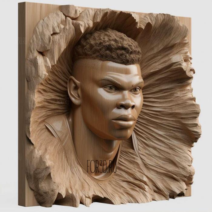 Giannis Antetokounmpo 1 stl model for CNC