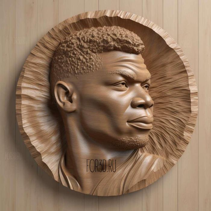 Giannis Antetokounmpo 3 stl model for CNC