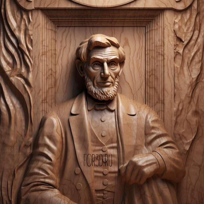 Lincoln in the United States 2 stl model for CNC