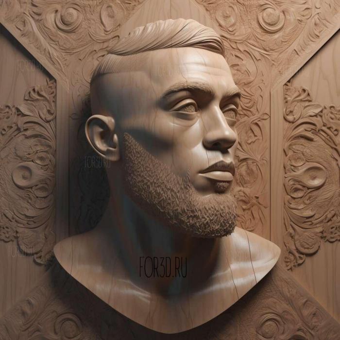 Conor Anthony McGregor 4 stl model for CNC