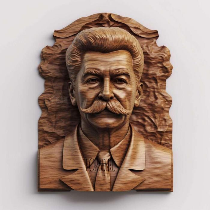 Bust of Joseph Stalin 1 stl model for CNC