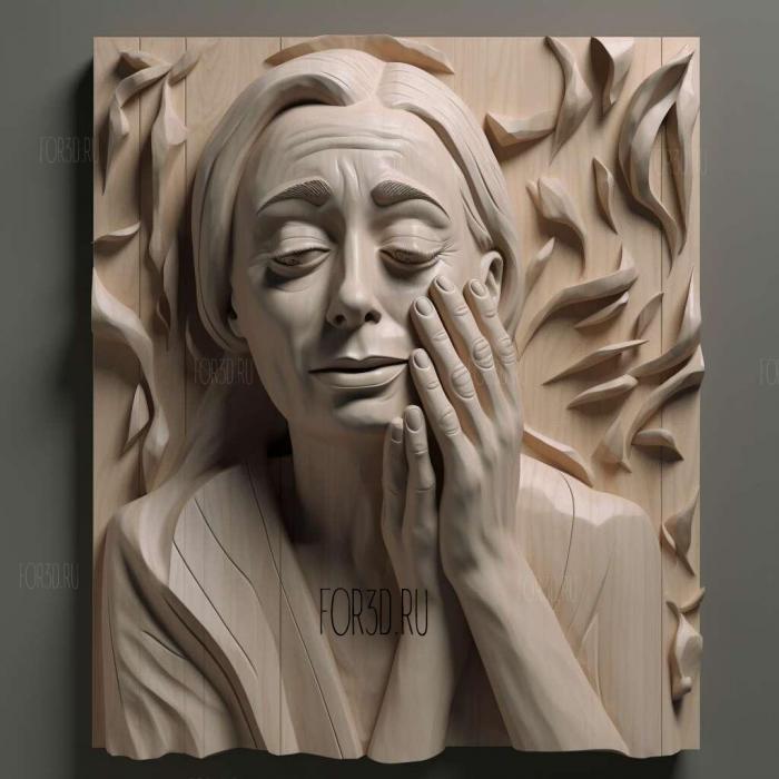 Joan Crawford Dear Mommy Faye Dunaway 2 stl model for CNC