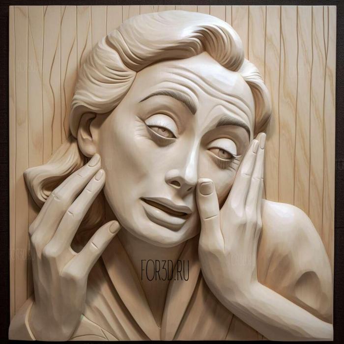 Joan Crawford Dear Mommy Faye Dunaway 3 stl model for CNC