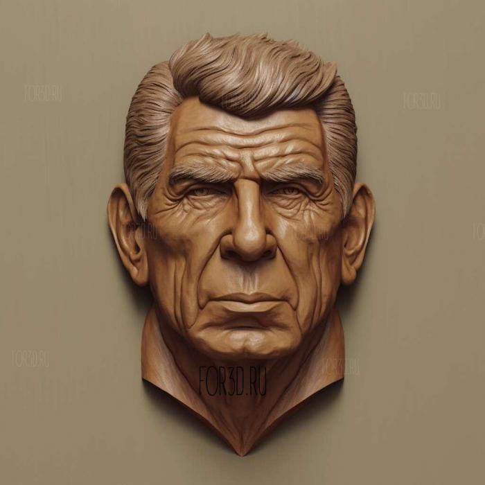 Vince McMahon head 3 stl model for CNC