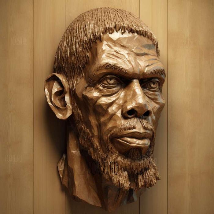 Kareem Abdul Jabbar 1 stl model for CNC