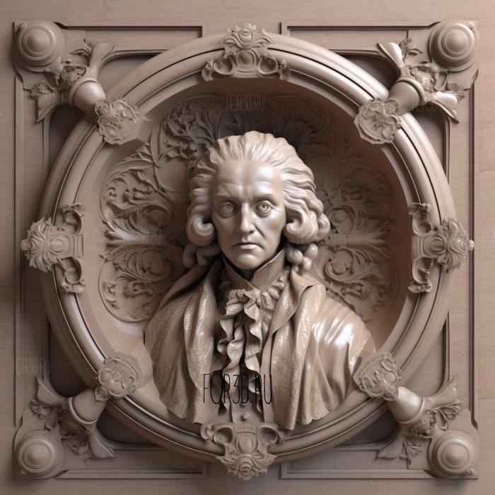 Domenico Scarlatti 1 3d stl модель для ЧПУ