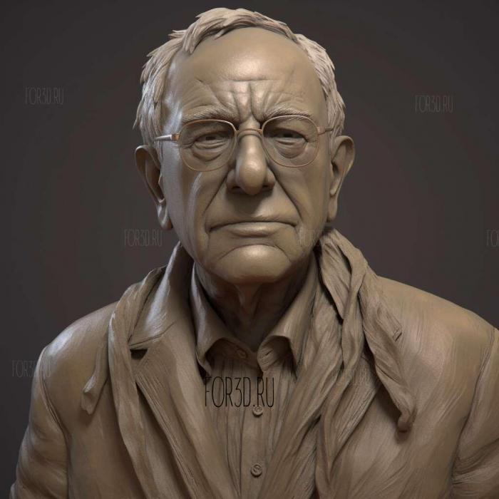 Bernie Sanders game ready not rigged character 2 stl model for CNC