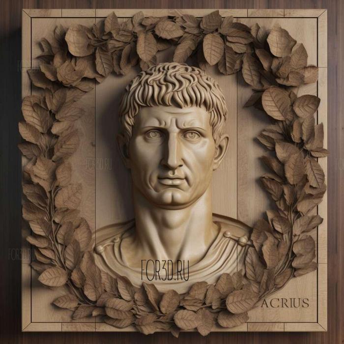 Octavian Augustus 1 stl model for CNC