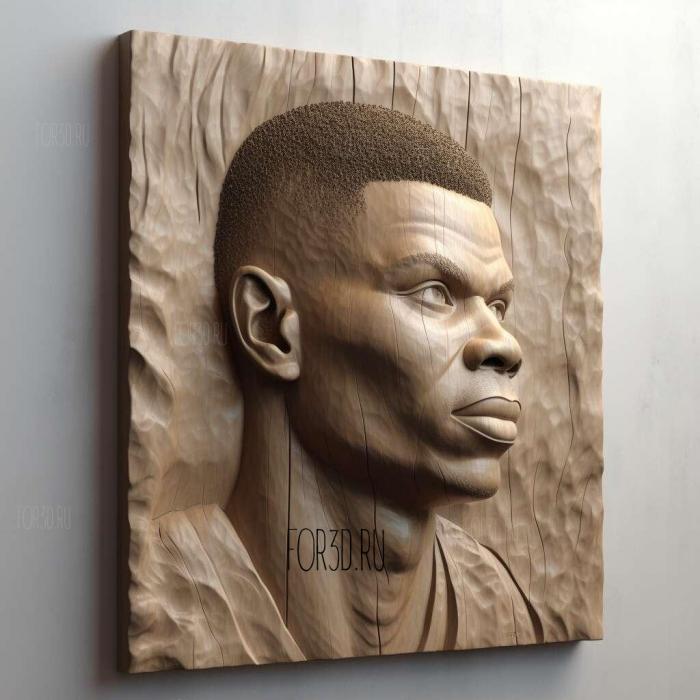 Giannis Antetokounmpo 3 stl model for CNC