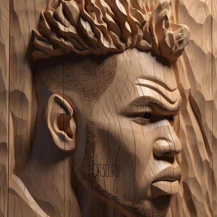 Giannis Antetokounmpo 4 stl model for CNC