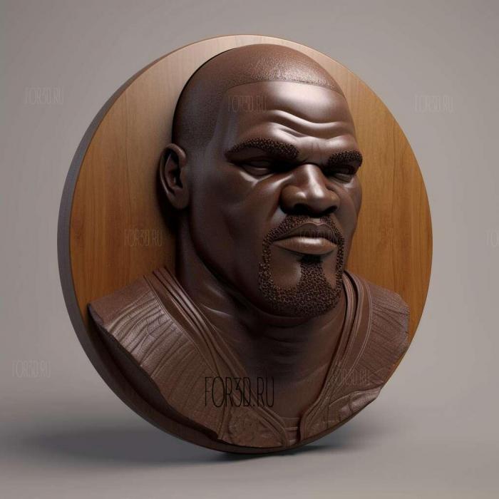 Shaq O Neal bust 3 stl model for CNC