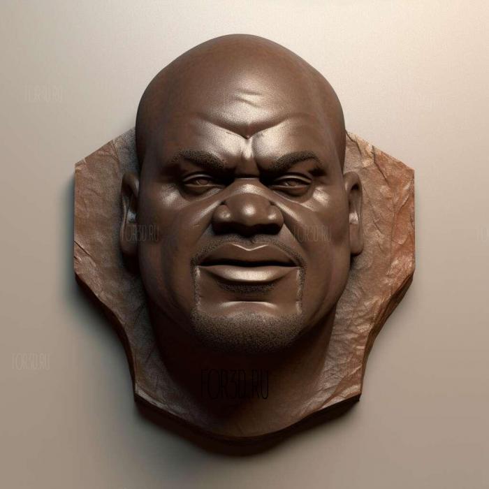 Shaq O Neal bust 4 stl model for CNC