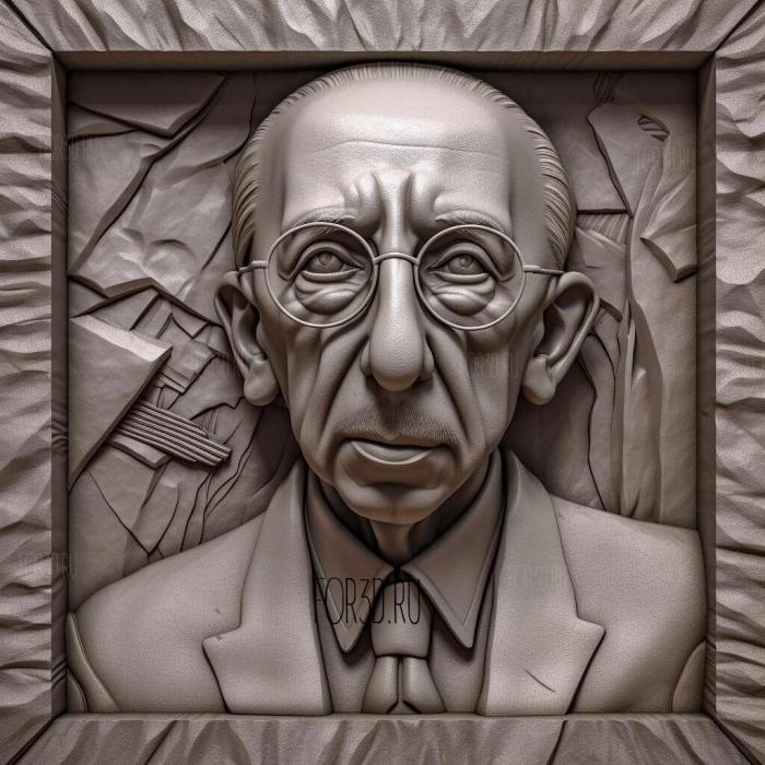 Igor Fedorovich Stravinsky 2 stl model for CNC