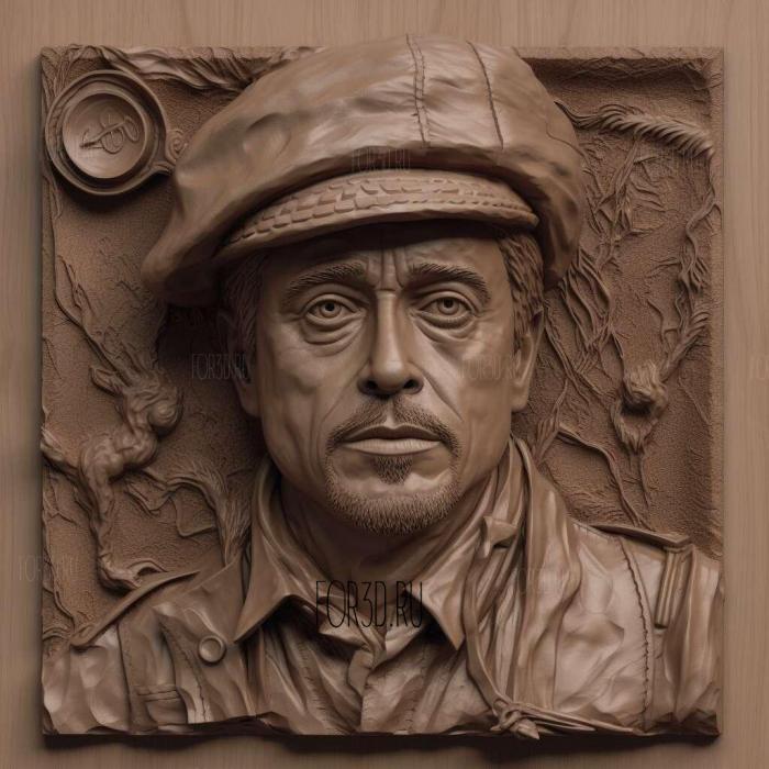 Robert Downey Jr 1 stl model for CNC