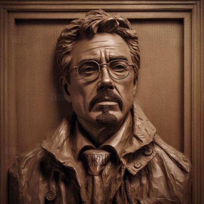 Robert Downey Jr 2 stl model for CNC