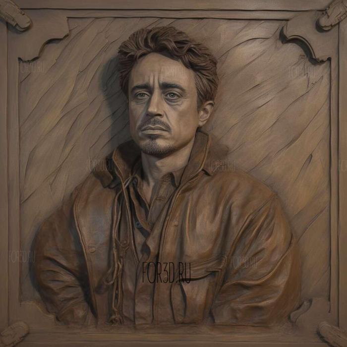 Robert Downey Jr 4 stl model for CNC