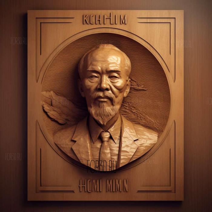 Ho Chi Minh firPresident of North Vietnam 3 stl model for CNC
