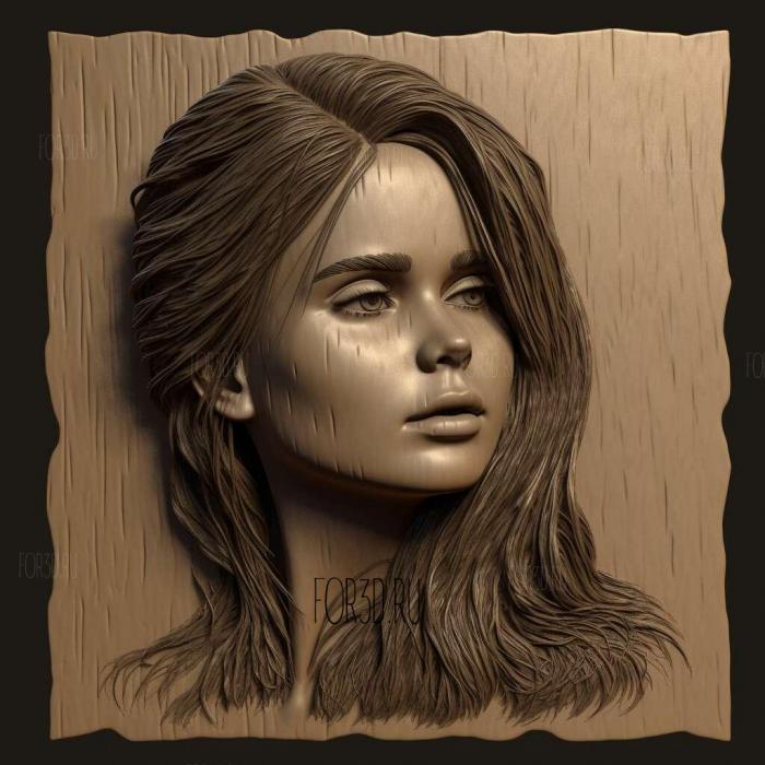 Selena Marie Gomez 1 stl model for CNC