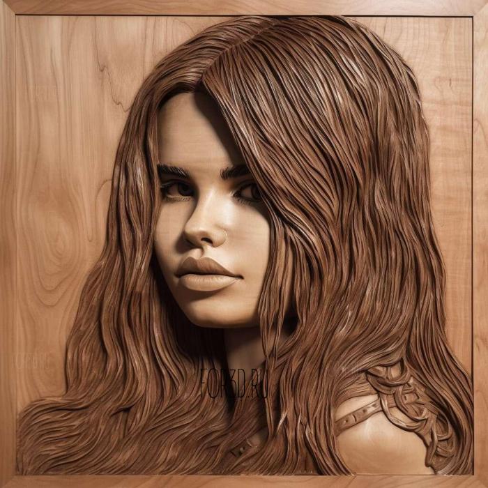 Selena Marie Gomez 2 stl model for CNC