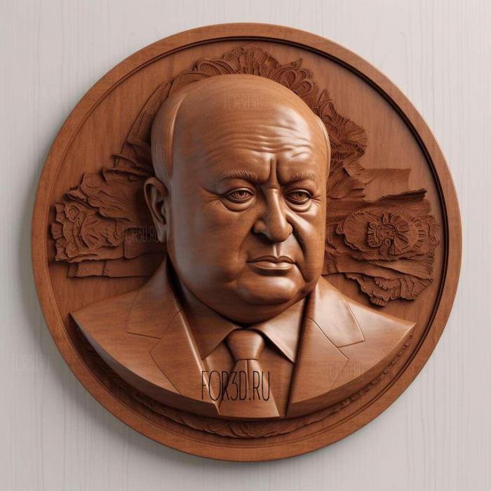 Mikhail Sergeyevich Gorbachev 2 stl model for CNC